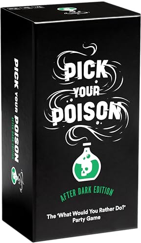 Pick Your Poison Dyce Games After Dark Edition -Das was würdest du Lieber tun? Kartenpiel - NSFW Edition - Alter 17+ Jahre - Für 3 bis 10 Spieler - Englisch