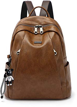 AINUOEY Donna Borse a Zaino Borsa a Zainetto Elegante Tracolla Zaini Firmate Marca Zainetti Antifurto PU pelle 76669 1 pz Marrone