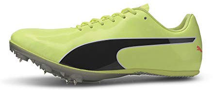PUMA Mixte Evospeed Sprint 10 (Unisex) Chaussures d'Athlétisme, Fizzy Yellow Black, 43 EU