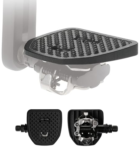 PP Pedal Plate | SPDX | pour pédales Shimano SPD et Look X-Track Compatible | Transforme pédales Automatique en Plate-Forme