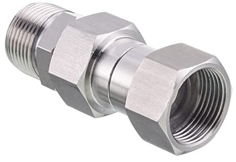 PWACCS Hochdruckreiniger-Drehgelenk, M22, 14 mm Drehgelenk, Edelstahl, 5000 PSI