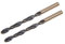 QUARKZMAN 2Pcs Forets Hélicoïdaux de 7mm (0,276) en Acier Rapide M2 Revêtus de Nitrure Noir et de Titane Doré Pour Acier Inoxydable, Alliage D'Aluminium et Métal