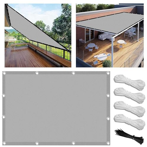 Vela Ombreggiante Impermeabile 1.5x3m Tenda da Sole per Esterno Vele Ombreggianti Rettangolare Telo Parasole con Fune e Occhiellato Protezione UV Tenda a Vela per Giardino Balcone Terrazza