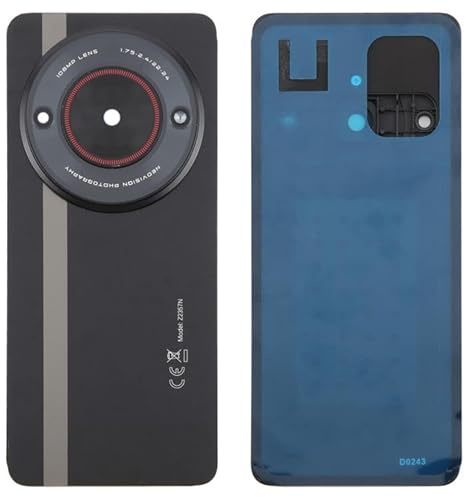 CWONCONGOIN Accessori di ricambio per telefono cellulare ZTE nubia Focus Glass copertura posteriore della batteria con adesivo/copriobiettivo fotocamera (nero) parte di riparazione
