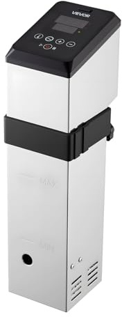 VEVOR Sous Vide Precision Cooker, 1500W Sous-Vide Cooking Machine, Immersion Circulator with LED Digital Display, Adjustable Screw Clamp, Fast-Heating, Accurate Temperature & Timer Control, Sous-Vide