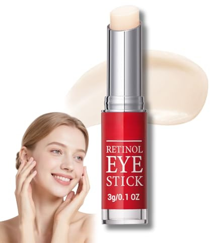 Retinol Augencreme Stick,Augencreme Retinol Stick zur Entfernung von Augenringen,gegen Falten,Eye Cream mit Retinal für Tränensäcke,Anti Aging Feuchtigkeitscreme für Augenpflege Moisturizer