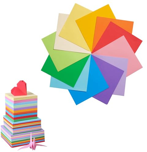400 Pieces Origami Papers Sets, 10 Bright Colors Origami Paper