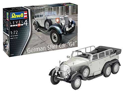 Revell 03268 Modellbausatz German Staff Car G4 im Maßstab 1:72, Level 4