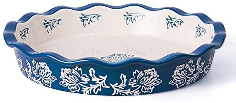 Wisenvoy Pie Pan Ceramic Pie Dish Pie Plate Deep Dish Pie Pan Non-Stick Pie Pans for Baking Pie Pans Pie Dishes
