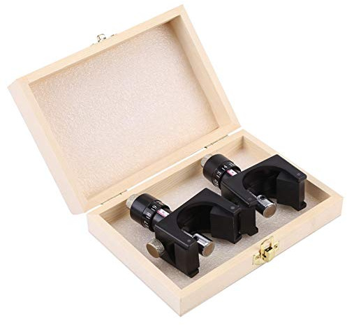 Hyvelbladssättare, 2st Magnetisk hyvelbladinställning Jig Gauge Setter Jointer Planer Knife Setting Woodworking Tool with Wood Box