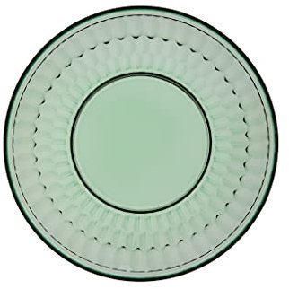 Villeroy und Boch - Boston col. Salatteller green, dekorativer Teller für Salate und Desserts mit grünem Akzent, Kristallglas