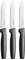 Fiskars Tischmesser-Set, 3-teilig, Functional Form, Edelstahl/Kunststoff, Schwarz, 1057562