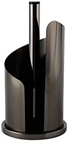 Echtwerk Küchenrollenhalter, Rollenhalter für Küchentücher, Papierrollenhalter aus Edelstahl, einfaches Abreißen, benutzerfreundlich, stehend, robust, Black-Edition, 15,5 x 33 cm