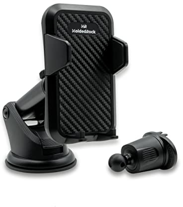 MR Portacellulare Universale 3 in 1, Supporto Telefono Auto Con Ventosa Resistente, Porta Smartphone Con Braccio e Rotazione a 360 Gradi, Compatibile Con Tutti Gli Smartphone