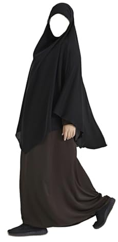 Needs & Wants®Khimar ADULTS EXTRA LONG MUSLIM PRAYER JERSEY PULLOVER HIJAB BURKHA MAKNA KHIMAR SCARF