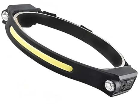 DOMIRA Head Torch Rechargeable Waterproof – Led Headlamp with Flash Modes, Hiking Head Torchs, Camping Headlight, Hard Hat Light, Fishing Head-tourch