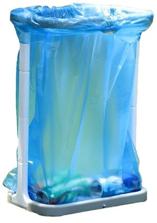 Sghtil Supporto per sacco della spazzatura da campeggio, supporto per sacco della spazzatura, telaio regolabile, supporto per della spazzatura di medie e grandi dimensioni, cestino