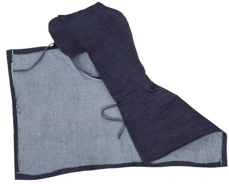 FELTECHELECTR Breathable Denim Dust Cape Hat Detachable Hood for Men Women Protective Gear