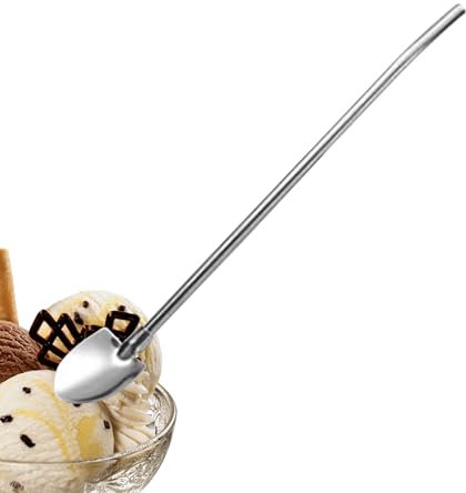 Bere Cucchiaio Di Paglia | Cucchiai Di Caffè A Manico Lungo | Miscelazione Della Paglia Da Caffè In Metallo Riutilizzabile In Acciaio Inossidabile - Cucchiaino Con Maniglia Di Paglia 2 In 1 Cuccioli D