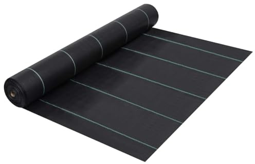 Sophrelle Estera de Control de malezas y raíces PP Negro 1x50 m Negro,313061