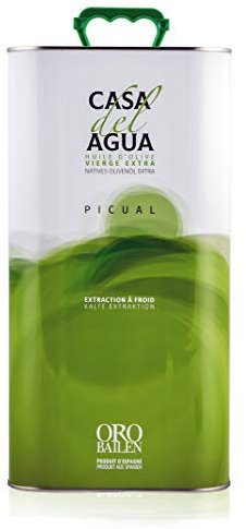 Oro Bailen - Casa del Agua LATA 5 Litros - Aceite de Oliva Virgen Extra Picual de Jaén en Formato Económico 5L