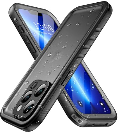SPORTLINK for iPhone 13 Pro Waterproof Case, Black
