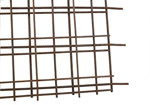 Stahlmatte Betonstahl 0,55 x 1,15 m - 0,63 qm Q188 Q257 Q335 Baustahlmatte (Q188-6,0/6,0 mm)