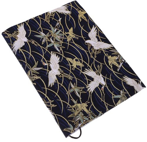 Ipetboom Verstellbare Buchumschläge Aus Stoff Für A5 Bücher Kreatives Kranichdesign Perfekter Buchschutz Und Geschenkidee Für Lehrer Studenten Und Büroangestellte