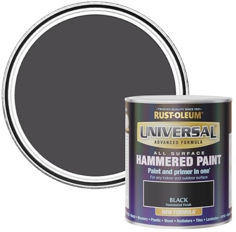 Rust-Oleum Universal All Purpose Paint & Primer Hammered Black 750ml