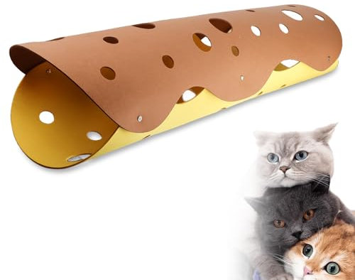 BAIFULAI Katzentunnel, Cat Tunnel, DIY Tunnel für Katzen, langlebig, Haustier-Spiel-Tunnel, abnehmbar, waschbar, Filz, Katzenstreu, Haustier-Spielzeug für Kätzchen, Hamster