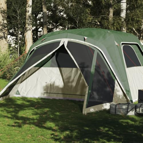 Homgoday Tente familiale pour 6 personnes - Tente de camping moderne - Tente de festival - Tente de jardin pour camping, voyage, trekking, jardin - Imperméable - Vert
