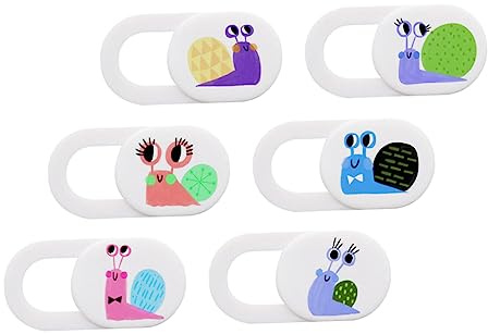NUOBESTY Cubierta de Privacidad para Cámara Web Portátil 6piezas Abs Diseño Decorativo Elegante para Laptop y Tablet