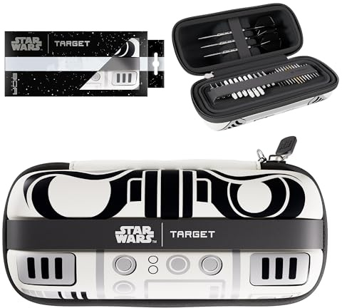 Target Darts Star Wars Stormtrooper BOA Wallet | Storm Trooper Premium Dart Case with Imperial Design, Swiss Point Tip Storage, Rigid Outer Shell & Organised Accessories Holder