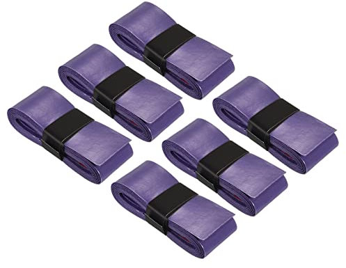 PATIKIL 43.3 Tennis Schläger 6Pack PU Dehnbar rutschfest Saugschweiß Lila