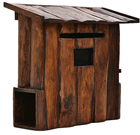 DITUDO Buzones Americanos Buzones De Madera De Pared, Buzones para Chalets Buzones para Casa, Pequeños Buzones Colgantes para Puertas De Entrada Y Porches De Jardín