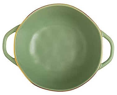 UPKOCH Ciotola Da Forno in Ceramica Teglia Da Forno Doppio Manico Ciotola Per Servire Riso Utilizzabile Per Cucina Domestica e Ristoranti