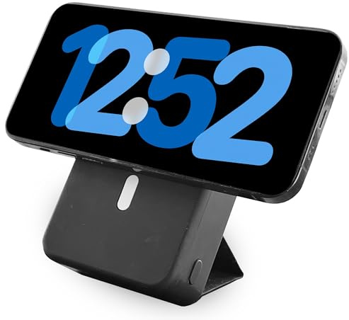 XtremeMac Magsafe Powerbank 20000mAh, Magnetische Externe Batterie für iPhone 15/14/13/12 Serie, USB-C, USB-A und Wireless Powerbank Schnellaufladung, Mini Power Bank PD 20W, Leistungsstark, Schwarz