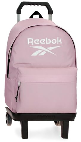 Reebok Boston Zaino scuola con carrello rosa 31 x 44 x 17,5 cm poliestere by Joumma Bags, rosa, 31 x 44 x 17,5 cm, zaino scuola con carrello, Rosa, 31x44x17.5 cms, Zaino scolastico con carrello