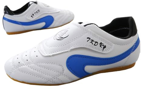 Viaoragiosa Chaussures De Boxe Karaté,Chaussures De Kickboxing Respirantes,Chaussures d'arts Martiaux AntidéRapantes,Respirant,Confortable,AntidéRapant,Le Taekwondo,Les Arts Martiaux,Le Karaté