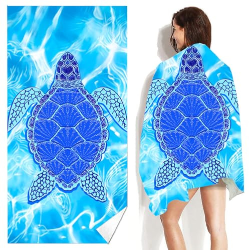 ZXTGBQ Serviette De Plage Microfibre, Grande Serviette en Microfibre à SéChage Rapide, Les piscines intérieures et Les saunas, Drap de Plage, Serviette de Sauna pour Hommes et Femmes, 180x90 cm