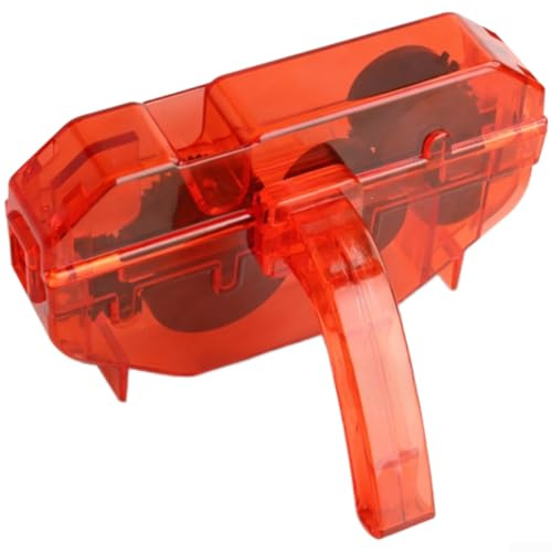 Honseadek Herramienta de limpieza de cadena de bicicleta para bicicleta de carretera y montaña, dispositivo de mantenimiento con múltiples cepillos giratorios, cuerpo transparente para monitoreo