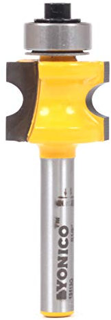 Yonico 13113q 1/4-Inch Bead Bullnose Router Bit 1/4-Inch Shank