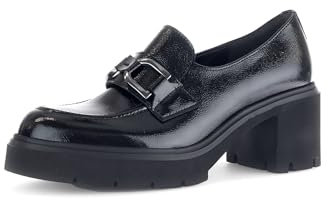 Gabor Damen Hochfront Pumps, Frauen Absatzschuhe,Ausgehschuhe,Abendschuhe,Court Shoes,stöckelschuhe,festlich,schwarz(Altsilber),38 EU / 5 UK