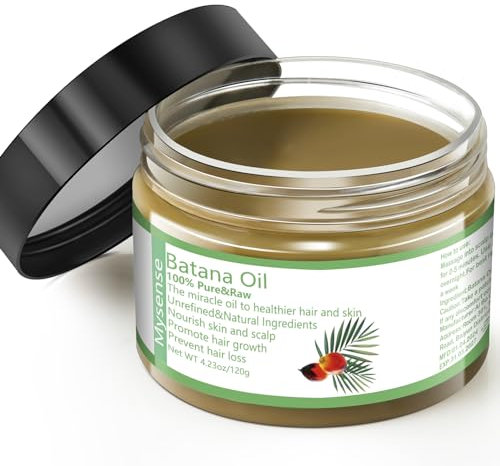 Mysense Raw Batana Oil for Hair Growth, 100% Pure Unrefined Dr. Sebi Hair Growth Oil, Scalp and Hair Care for Women & Men, Prevent Hair Loss, Promote Hair Thickness