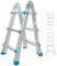 Escalera telescópica BMT-4X3-EXT de aluminio – hasta 2,9 metros, multiusos plegable – hasta 150 kg – articulada
