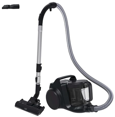 Hoover HP2 Powerful Cylinder Vacuum Cleaner - Bagless, Small, Lightweight, Corded with Washable EPA Filter, Large 2.5L Bin Capacity, Onboard Accessories, 10m Working Radius, 850w [HP2Z10A]
