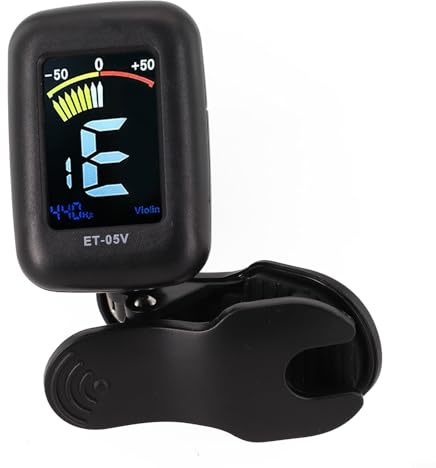 Oniissy Cello Tuner & Bass Tuner- Clip On Tuner For Violin/Viola/Cello/Double Bass - Full Color, Vertical Display With Swivel - A0-C8