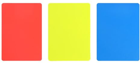 Milageto Tarjetas de árbitro de fútbol Tarjetas de penalización de árbitro PVC versátil para competición Deportiva Accesorios para jueces Advertencia Retardo