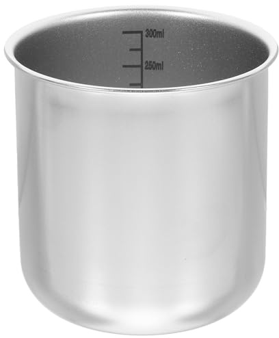 Garneck Taza Medidora de Arroz de Acero Inoxidable 316 Capacidad 300 Ml con Escala Graduada para Uso Doméstico en Cocina y Olla Arrocera Recipiente Medidor Multifuncional para Arroz y