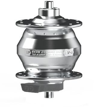 Shutter Precision (SP) Ultra Small Dynamo Hub SV-8-FB SL 28H S43HUB01106 Silver 28H